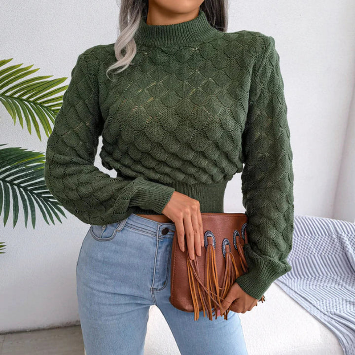 Pull à col roulé douillet pour femme