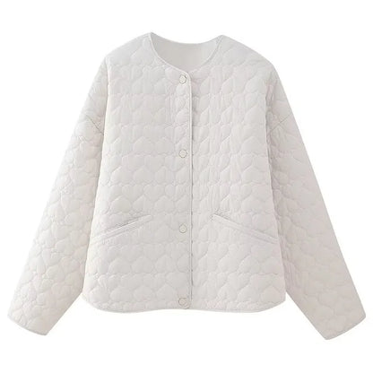 Veste femme doublée motif cœurs