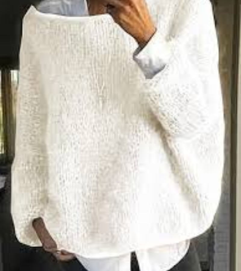 Pull over ample pour femme, doux et confortable