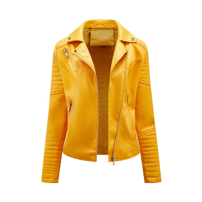 Veste en cuir tendance automne