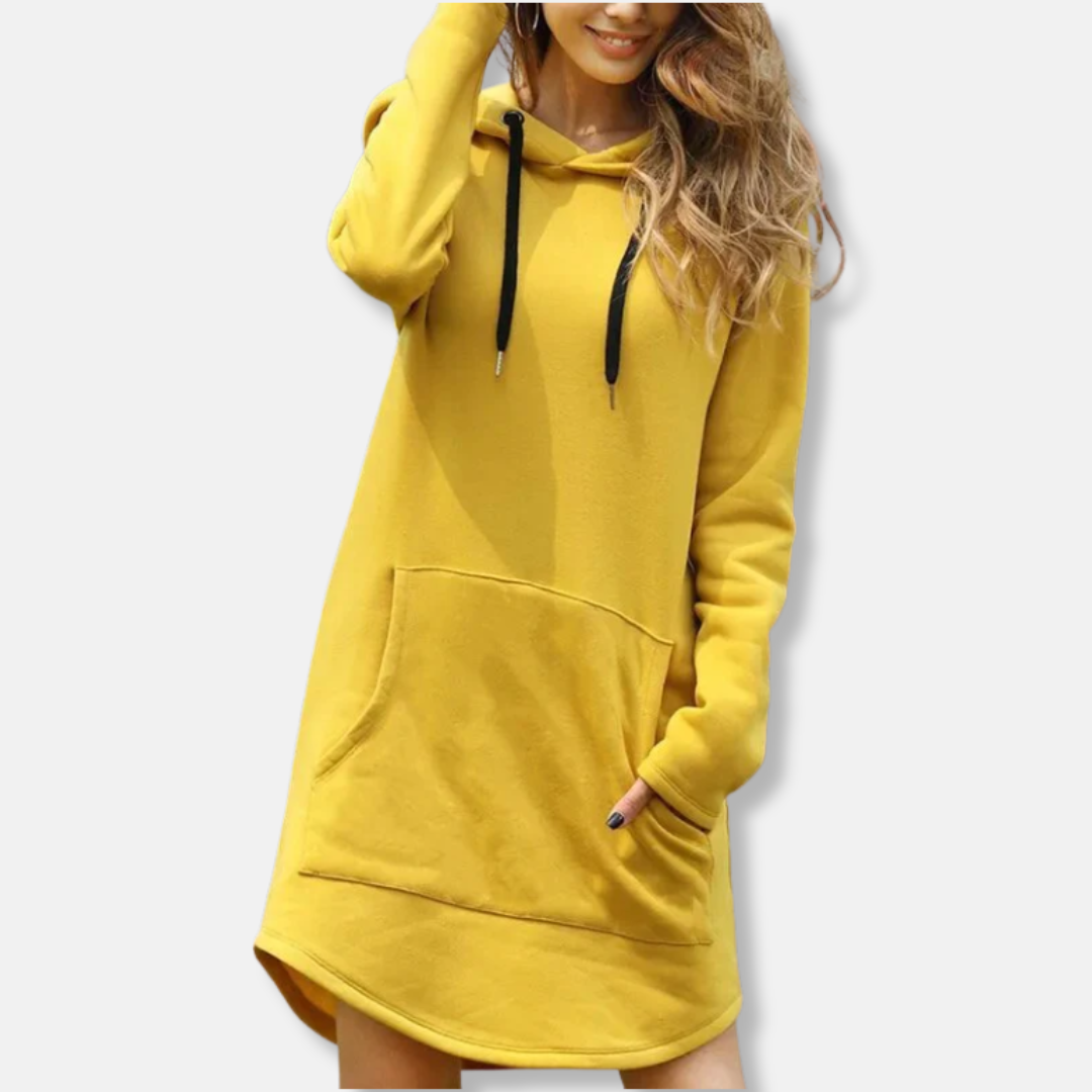 Robe sweat à capuche confortable en coton