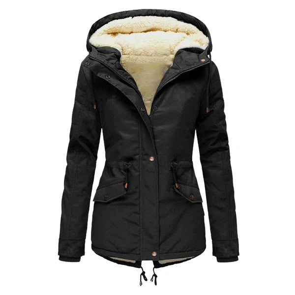 Veste d'hiver élégante et chaude doublée