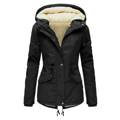 Veste d'hiver élégante et chaude doublée