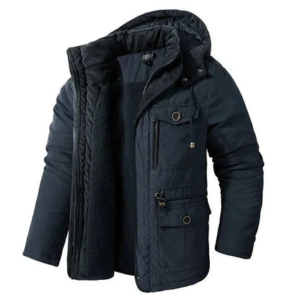 Blouson d'hiver homme chaud et isolant, coupe moderne