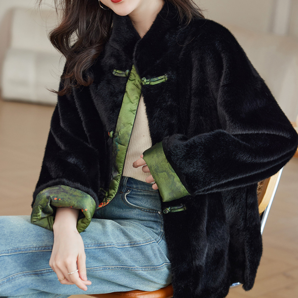 Manteau d'hiver élégant pour femme style classique