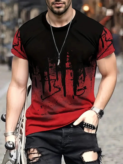 T-shirt homme gris motif Cool Splash