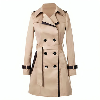 Trench-coat classique pour femme double face