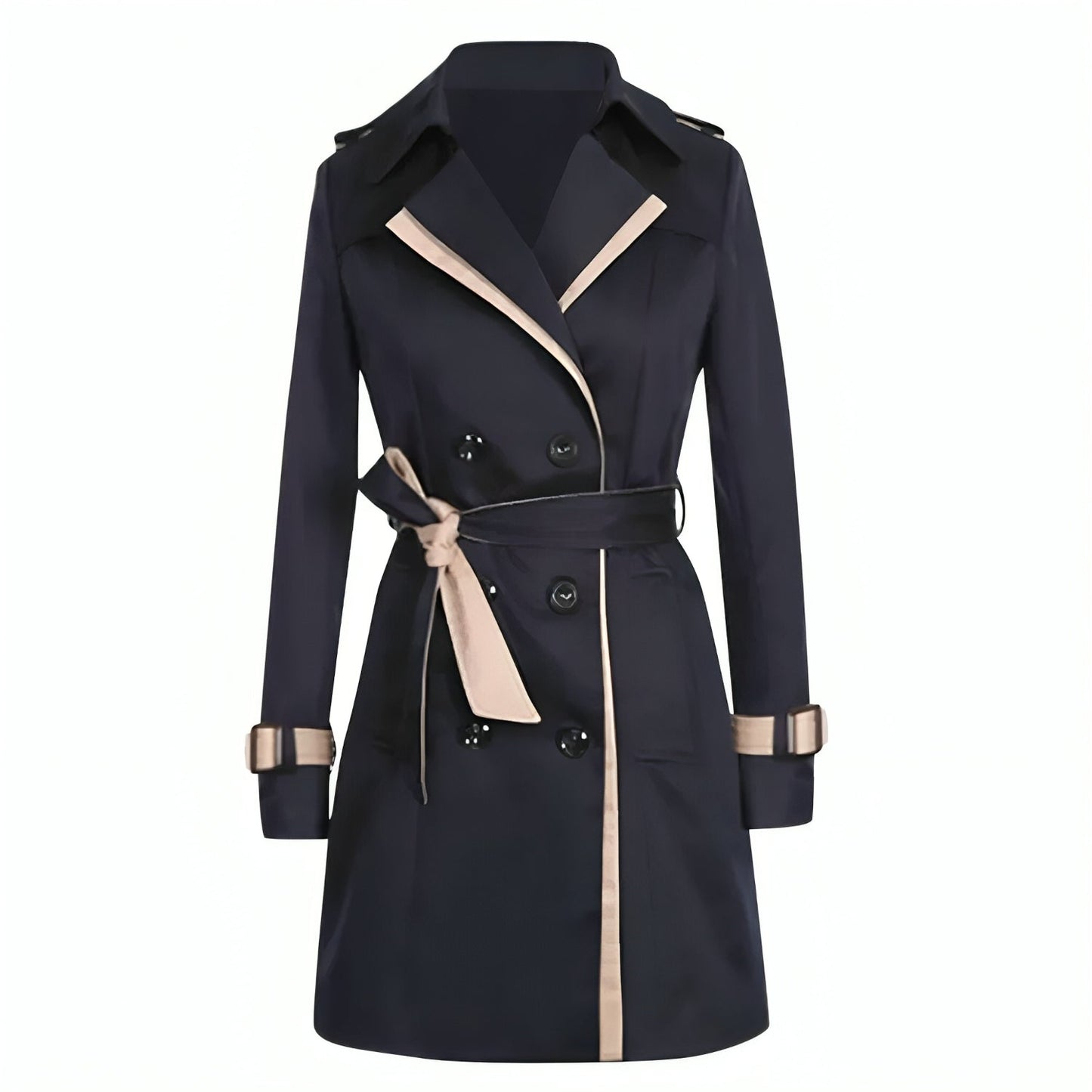 Trench-coat classique pour femme double face