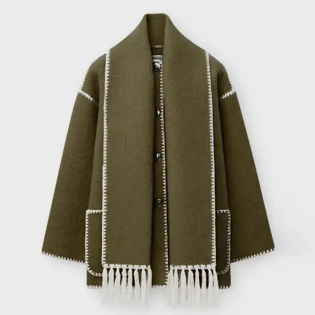 Veste élégante pour femme style col châle