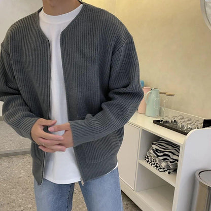 Cardigan homme grosses mailles moderne