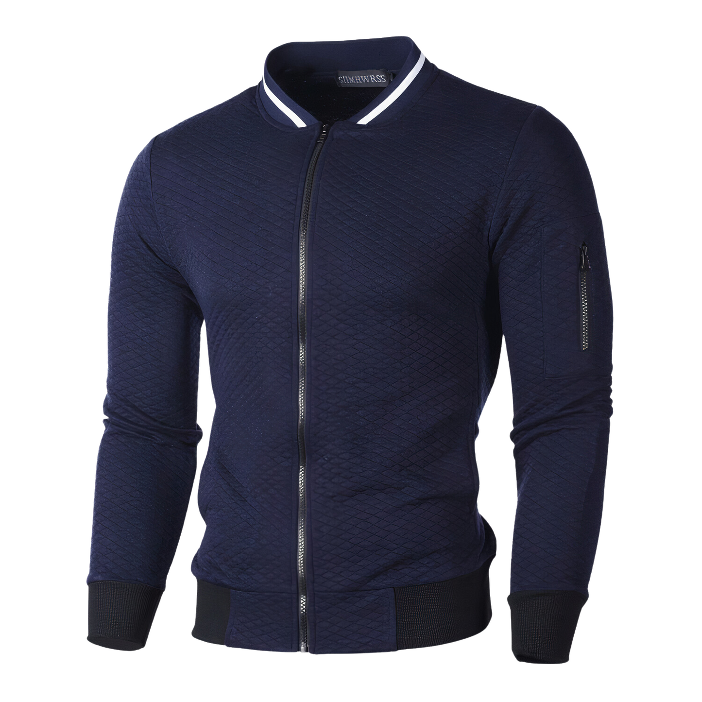 Cardigan pour homme, manches longues, coupe ajustée
