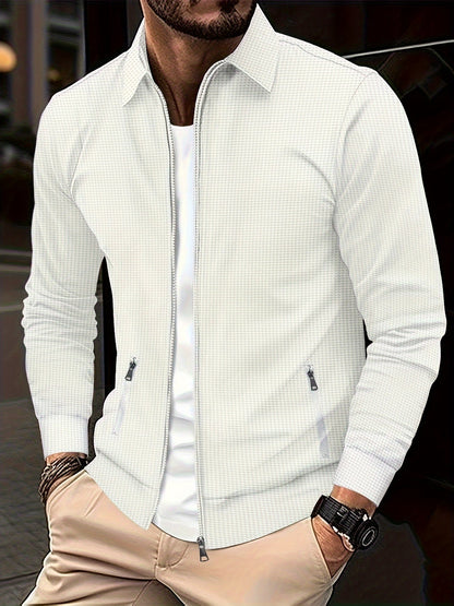 Cardigan sweat zippé homme à col rabattable