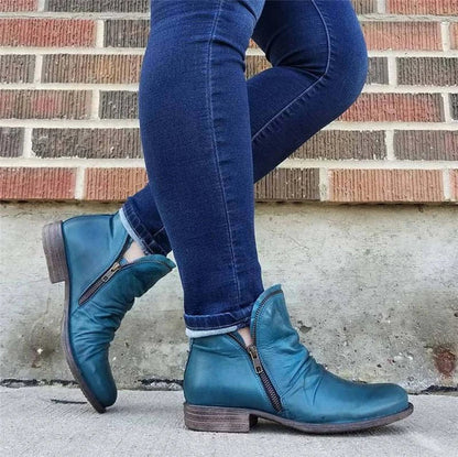 Bottes élégantes pour femme avec fermeture éclair