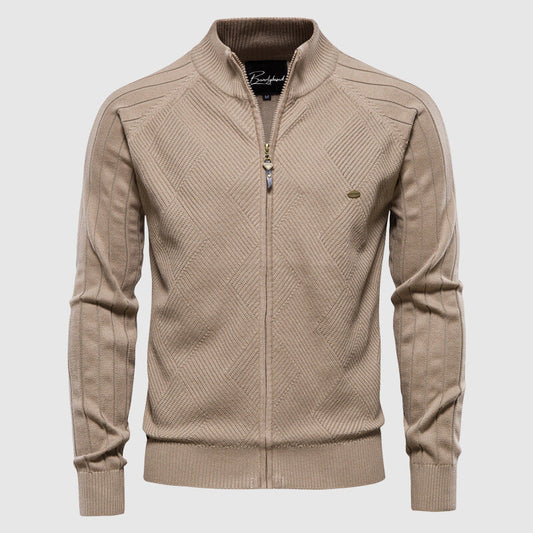 Herren Strickjacke Reißverschluss Klassisch - IdealeKleiden