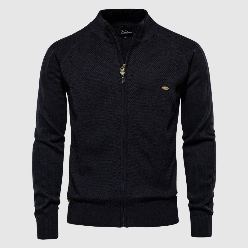 Cardigan zippé classique pour hommes