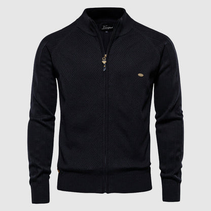 Cardigan zippé classique pour hommes