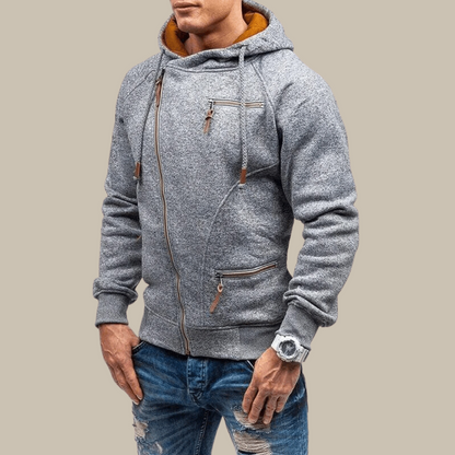 Sweat à capuche zippé pour homme
