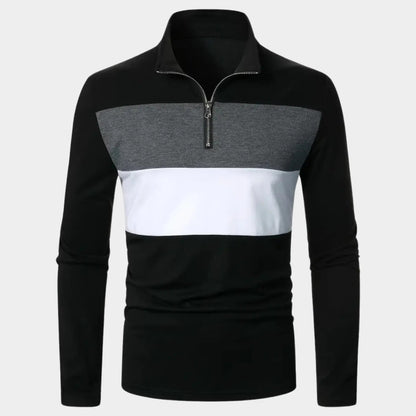 Pull demi-zip pratique pour femme
