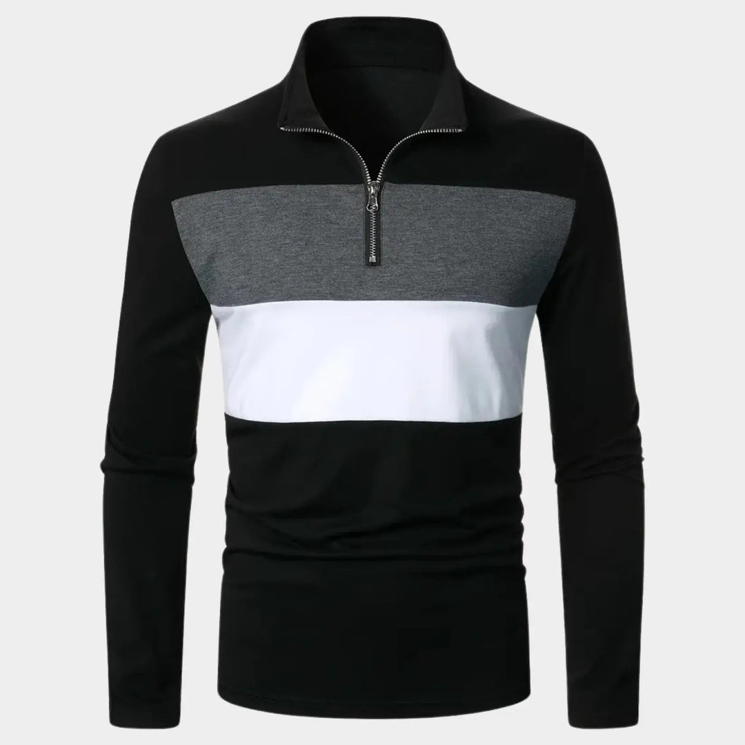 Praktischer Halb-Zip Pullover Damen - IdealeKleiden