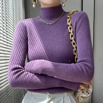Écharpe Femme Pull Tricoté Manches Longues Élégant
