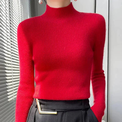 Écharpe Femme Pull Tricoté Manches Longues Élégant