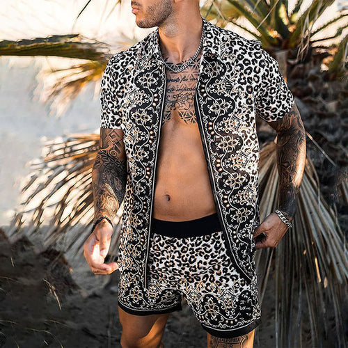 Ensemble deux pièces été, chemise manches courtes et short