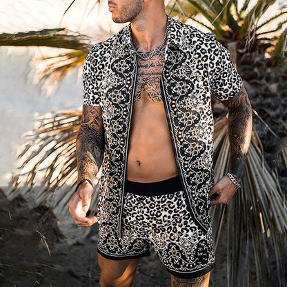 Ensemble deux pièces été, chemise manches courtes et short