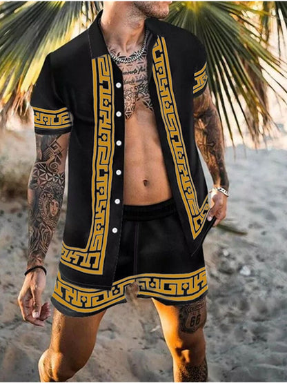 Ensemble deux pièces été, chemise manches courtes et short