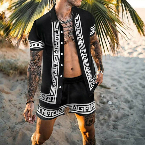 Ensemble deux pièces été, chemise manches courtes et short