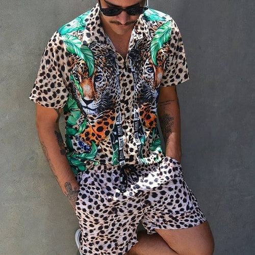 Ensemble deux pièces été, chemise manches courtes et short