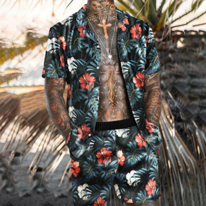 Ensemble deux pièces été, chemise manches courtes et short