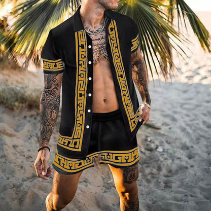 Ensemble deux pièces été, chemise manches courtes et short