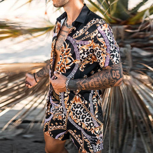 Ensemble deux pièces été, chemise manches courtes et short