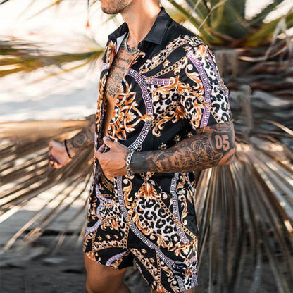 Ensemble deux pièces été, chemise manches courtes et short