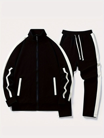 Pantalon d'entraînement de sport homme avec rayures