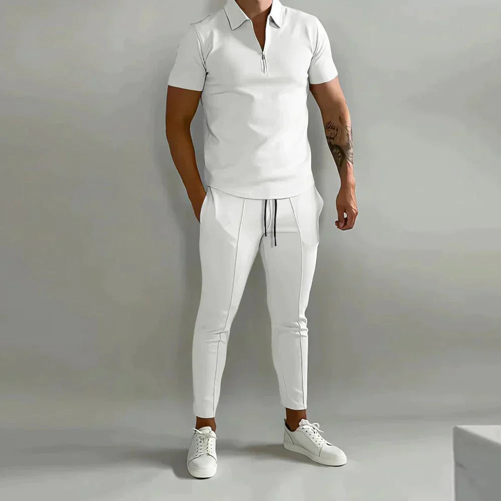 Polo-shirt à manches courtes pour homme, set moderne