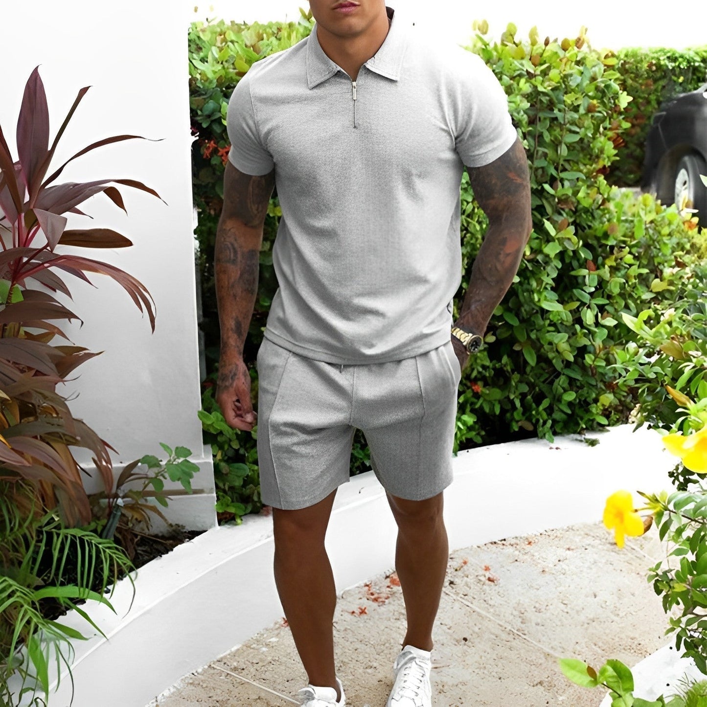 Ensemble d'été pour homme : T-shirt et short confortables