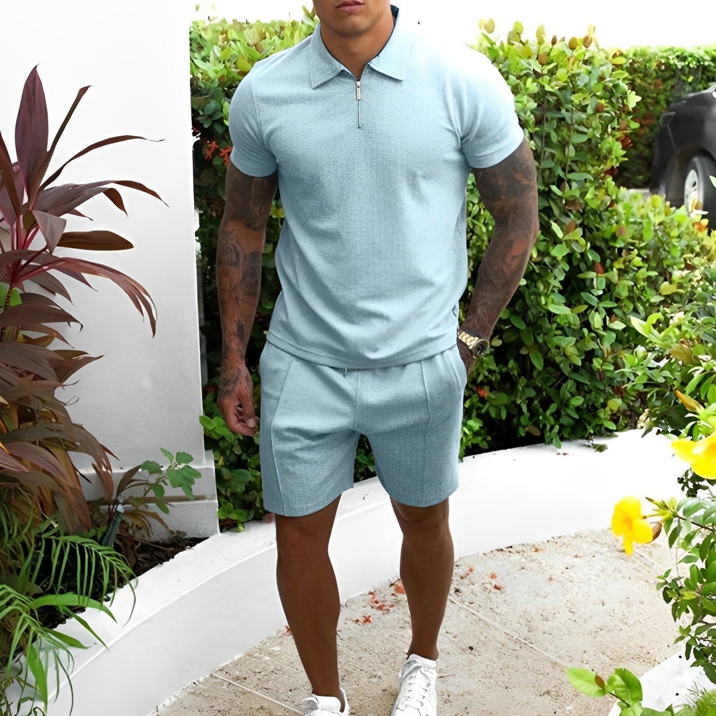 Ensemble d'été pour homme : T-shirt et short confortables