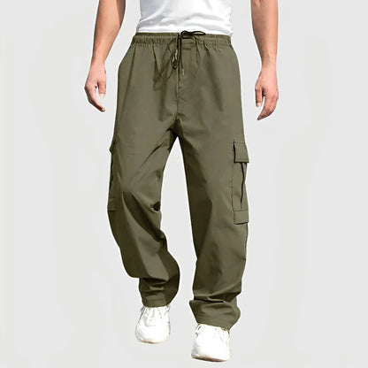 Pantalon cargo confortable avec cordon de serrage