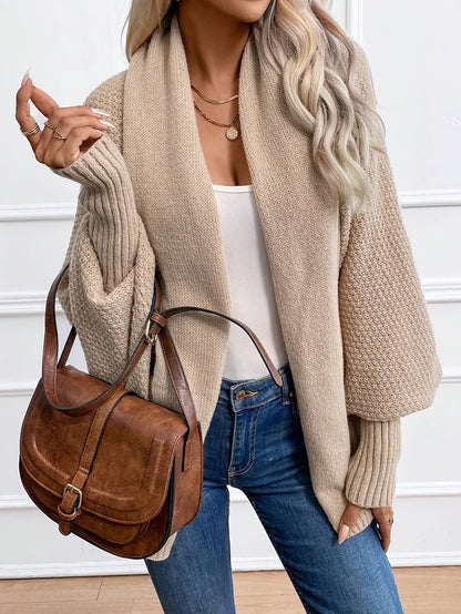 Élégant Cardigan en Cachemire pour Femmes Manches Longues Hiver