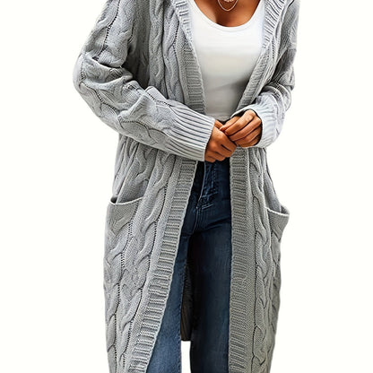 Veste à capuche femme longue élégante