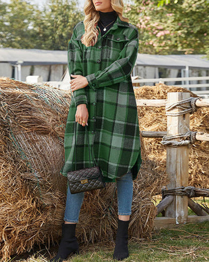Manteau d'hiver élégant à boutons