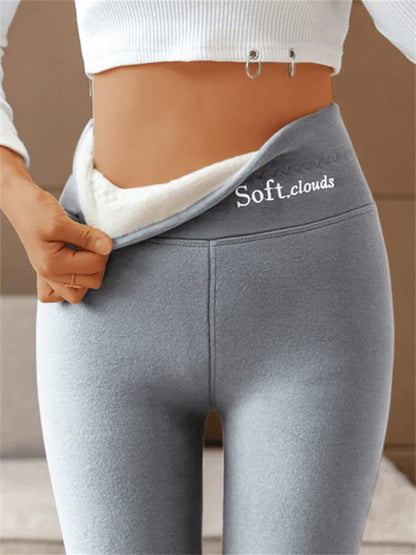 Legging d'hiver polaire pour femme - Chaud et ajusté