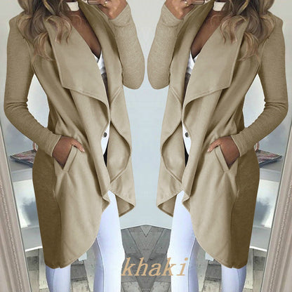 Coupe ajustée Veste coupe-vent Uni Long