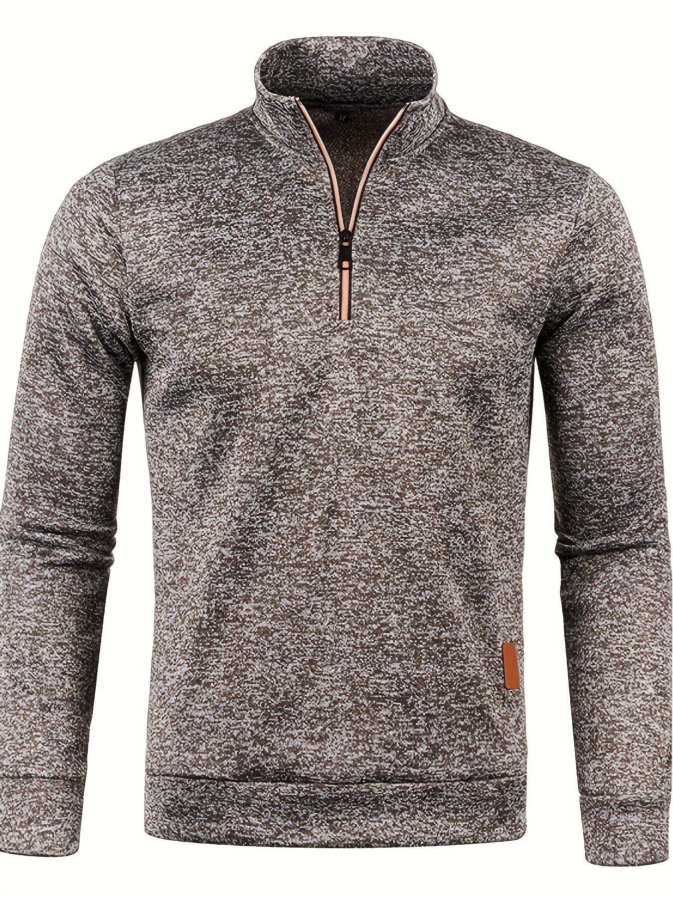 Pull homme chaud zippé hiver