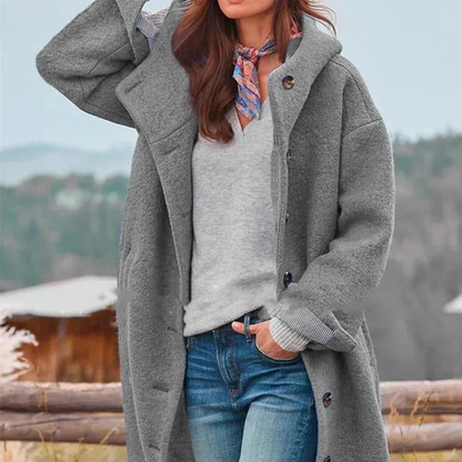 Veste d'hiver chaude élégante femme grande taille