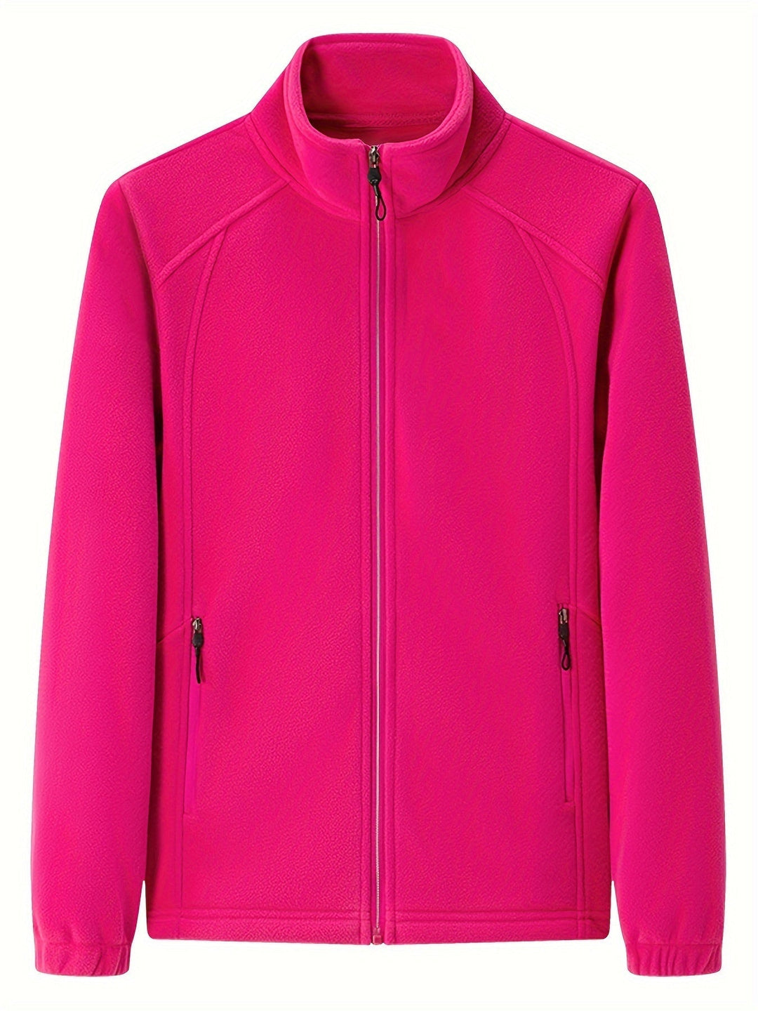 Veste polaire femme chaude col montant manches longues