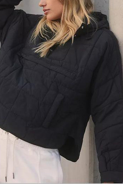 Veste chaude rembourrée Capuche Manches longues