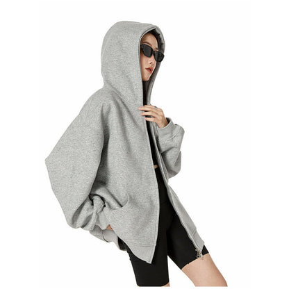 Sweat à capuche zippé moderne pour femme