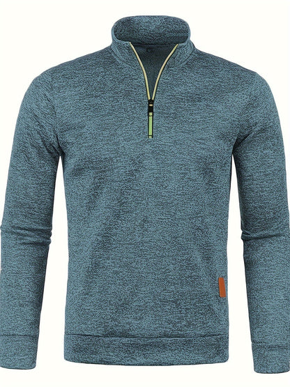 Pull homme chaud zippé hiver